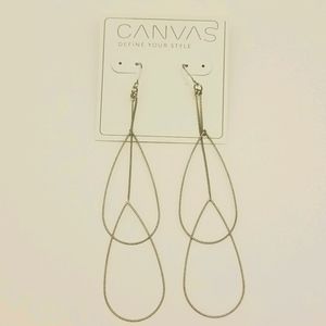CANVAS Chandelier silver earrings